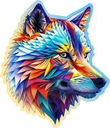 Drewniane puzzle Nobli Wilk 250 elementów WOODEN CITY