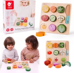 Drewniany zestaw do krojenia warzyw Classic World