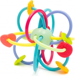 Silikonowy gryzak z grzechotką BABY MIX