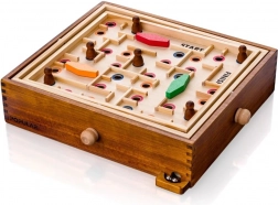 drewniany przechylany labirynt