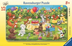 Ravensburger puzzle Urodziny ze zwierzęcymi przyjaciółmi 15 elementów