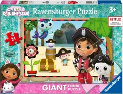 Puzzle gigant 24 elementów – Koci Domek GABBY od Ravensburger