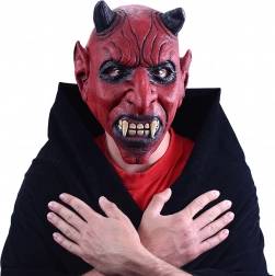 Przerażająca czarcia lateksowa maska