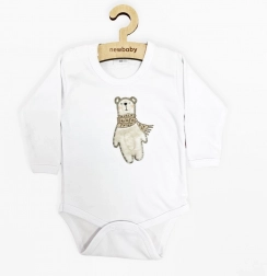 body niemowlęce z długim rękawem New Baby Polar Bear 86