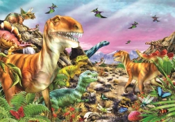 Puzzle Kraina dinozaurów 104 elementy CLEMENTONI