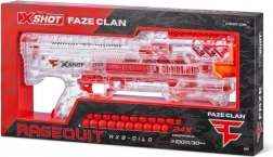 X-Shot FAZE CLAN Ragequit Round przezroczysty blaster na piankowe kulki