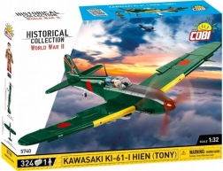 Klocki Kawasaki KI-61-I Hien z historycznej kolekcji drugiej wojny światowej
