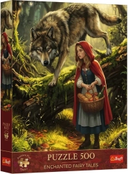 Puzzle Premium Plus 500 Czerwony Kapturek i wilk
