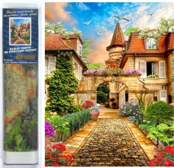 Diamentowe malowanie Stare miasto 30x40 cm