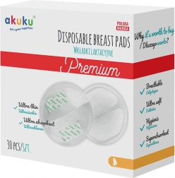 Ultrachłonne wkładki laktacyjne Akuku 30 szt.