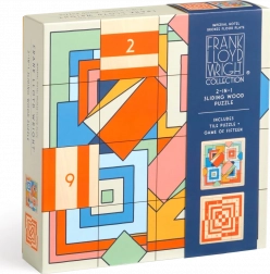 Przesuwane drewniane puzzle Frank Lloyd Wright: Imperial Hotel 2 w 1 (16 elementów)