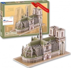 Puzzle 3D katedry Notre Dame, Paryż