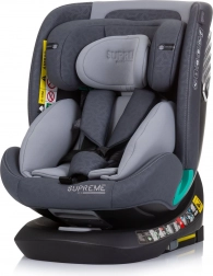 Chipolino fotelik samochodowy Supreme i-Size 40–150 cm Isofix 360 – Granite
