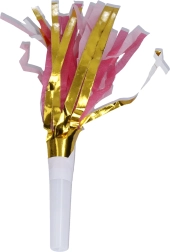 Papierowe gwizdki imprezowe z motywem kotka, 6 szt.