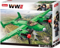 Sluban WWII Radziecki bombowiec Tupolew TU-2 zestaw konstrukcyjny