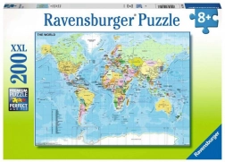 Ravensburger mapa świata – puzzle 200 elementów