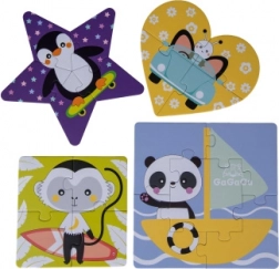 Gagagu geometryczny zestaw puzzli dla dzieci 2–6 elementów