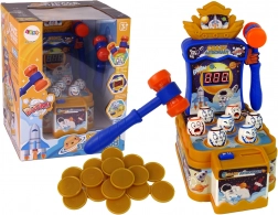 kosmiczna gra zręcznościowa z młoteczkami CRAZY ASTRONAUT, światła i dźwięki