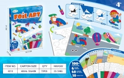 Zestaw wyklejankowy pojazdów i akcesoriów