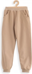 dziecięce spodnie dresowe New Baby Kindergarten brązowe