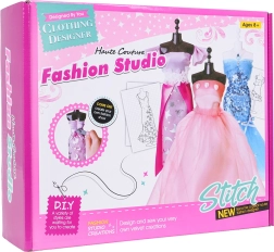 Kreatywny zestaw Mała Projektantka – kolorowe tkaniny i dodatki