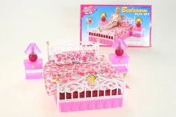 Sypialnia dla lalek Glorie z podświetlanymi lampkami
