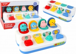 Edukacyjna interaktywna zabawka Peekaboo z wyskakującymi okienkami ze zwierzątkami