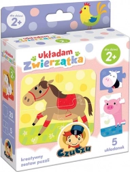CzuCzu Puzzle Układam Zwierzątka - 5 Zestawów
