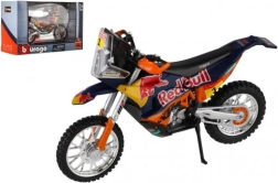 Metalowy model motocykla BBURAGO RED BULL KTM Rally Dakar 2019, 1:18