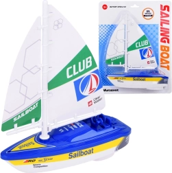 Kolorowy żaglowiec do wody na baterie – Niebieska