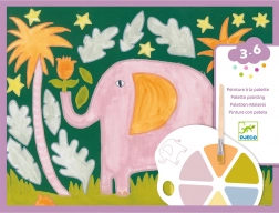Djeco malowanie z paletą – dżungla