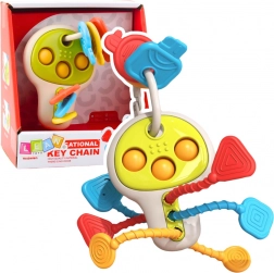 Sensoryczne kluczyki dla niemowląt z ruchomymi elementami