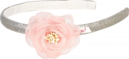 Opaska do włosów z tiulową różą