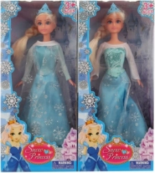 Lalka stawowa w zimowej sukience z koroną