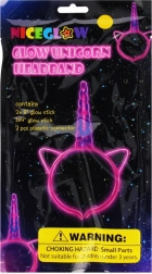Świecąca opaska jednorożec