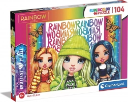 Błyszczące Puzzle Rainbow High: Poppy, Jade i Skyler 104 elementy