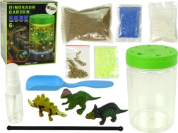 Świetlna dekoracja Dino ogród w słoiku