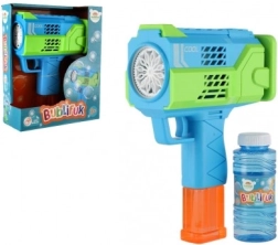 Pistolet do baniek z płynem, plastikowy, 16 cm, na baterie