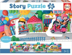 Story puzzle Transport w mieście 26 elementów EDUCA
