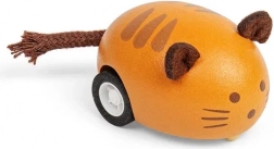 Drewniane nakręcane zwierzątko Kot pomarańczowy