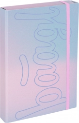 Baagl teczka na zeszyty szkolne A4 Jumbo – Liliowy