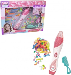 Zestaw do zaplatania koralików we włosy