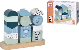 Gra do układania panda – drewniane puzzle, 15 elementów