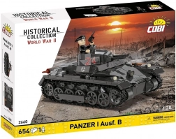 Klocki czołgu Panzer I Ausf. B 1:28 – 654 elementy