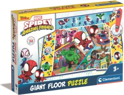 CLEMENTONI Podłogowe puzzle z interaktywnym długopisem Spidey i jego niesamowici przyjaciele 24 elementy