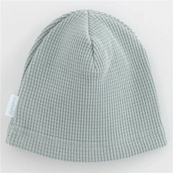 niemowlęca bawełniana czapeczka New Baby Luxury Clothing szara 92/98