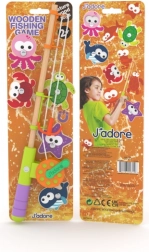 Drewniana gra w łowienie rybek – Pomarańczowy