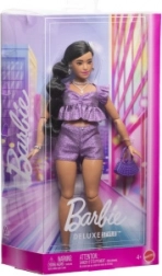Barbie Deluxe modelka – fioletowe szorty