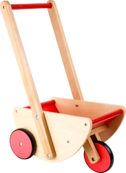 Drewniany wózek i wózeczek transportowy dla lalek small foot