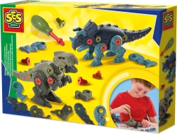 Klocki dinozaury – zbuduj T-rexa i Triceratopsa